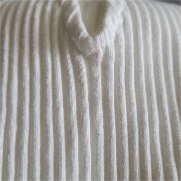 NEW Zara White Ribbed Lace-Up Short Sleeve Slim Fit Crop Top Women's Size M - Picture 6 of 9